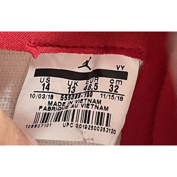 Nike Air Jordan 1 Retro High OG Phantom Gym Red 555088-160 Men\'s Size 14 main image 4
